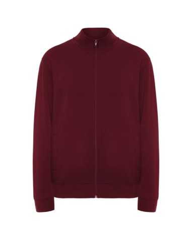 Felpa Bordeaux Modello ULAN con Full Zip - Marca Roly