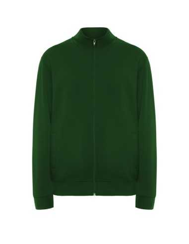 Felpa Verde Bottiglia Modello ULAN con Full Zip - Marca Roly