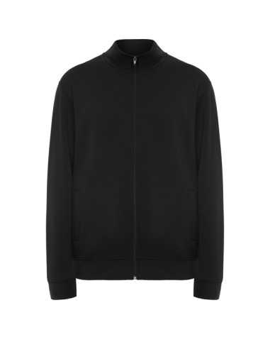 Felpa Nera Modello ULAN con Full Zip - Marca Roly