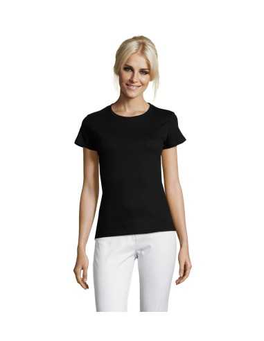 T-shirt Nera Donna 150 gr 100% Cotone - Regent Woman Sol's