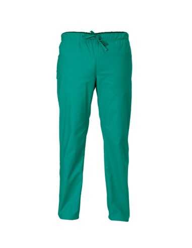 Pantalone Unisex Alan Verde – Giblors, Coulisse in Vita, 100% Cotone, Slim Fit