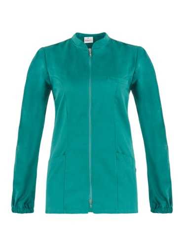 Casacca Donna Alice Verde – Giblors, Slim Fit, Cotone 100%, Chiusura con Zip