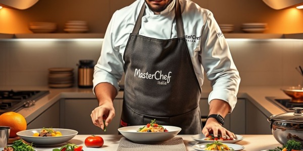 Grembiule Ufficiale MasterChef Italia Personalizzato con Nome – Indossa la Passione per la Cucina!